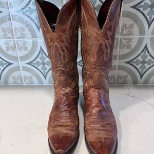 Lucchese Rich Brown Leather Boots